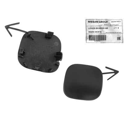 NISSAN MICRA K12 05- ZAŚLEPKA HAKA HOLOWNICZEGO ZDERZAKA PRZÓD OE 622A0-BC61A